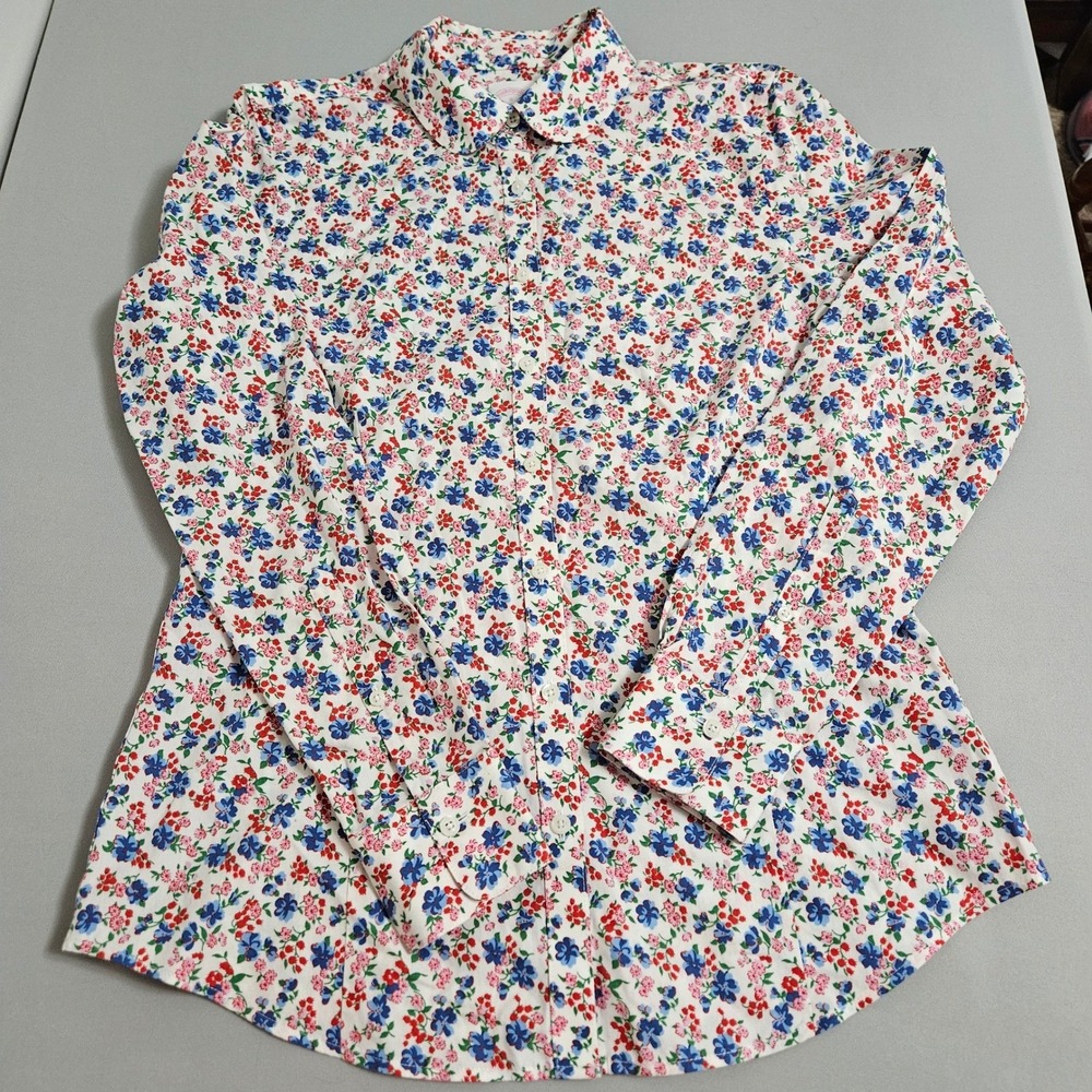 Brooks Brothers 6 Coquette Cottagecore Floral Supima Cotton Button Down Preppy - Picture 3 of 9